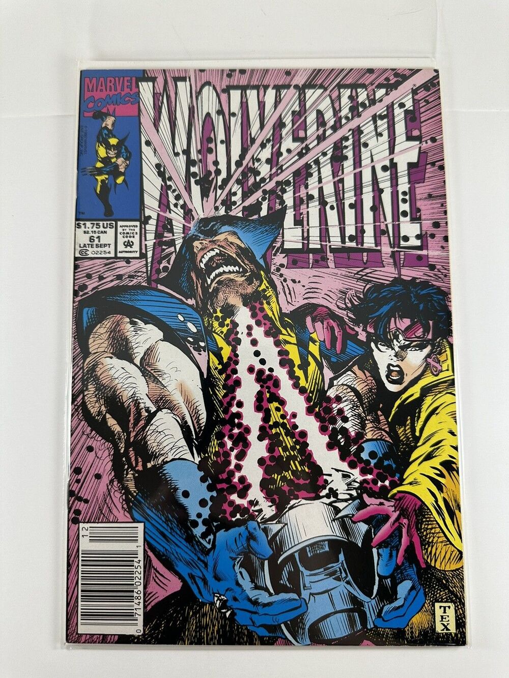 Wolverine #61 Newsstand Edition 1992 Marvel Comics Jubilee Raw VG
